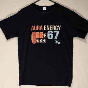 Aura Energy 67% Black Graphic Tee
